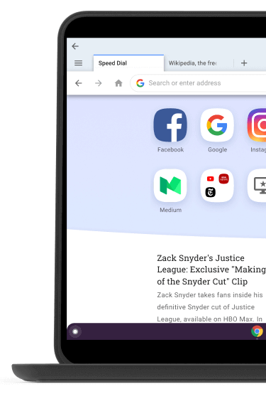 Opera Browser for Chromebook