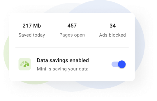 Substantial data savings