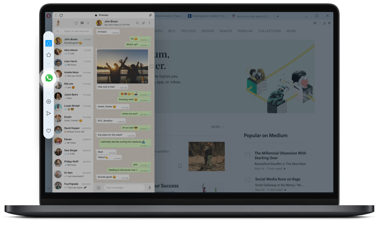 WhatsApp в браузере Opera для компьютеров | Opera